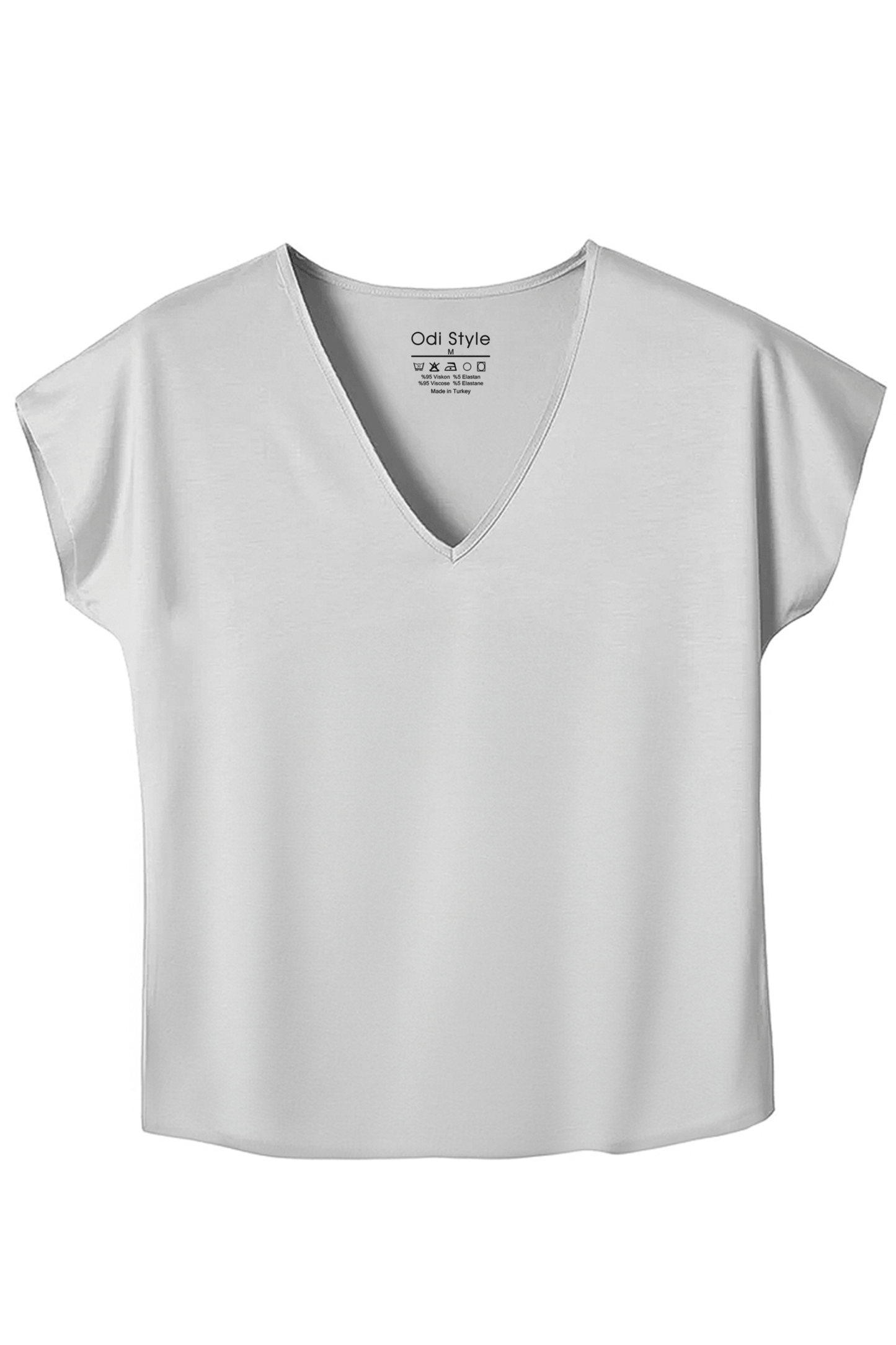 Odi Style Women's Short Sleeve V-Neck Shirts Loose Casual Tee T-Shirt