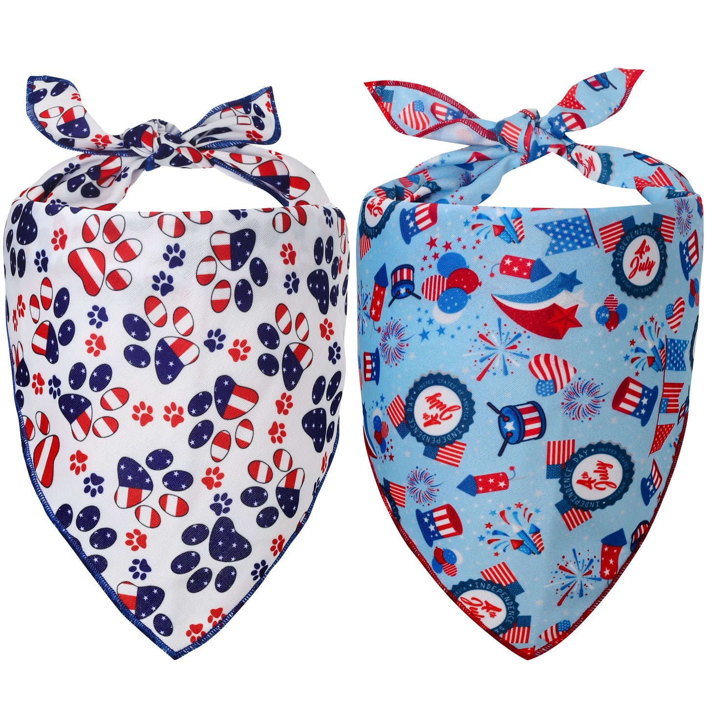 Odi Style American Flag Dog Bandana - 2 Pack