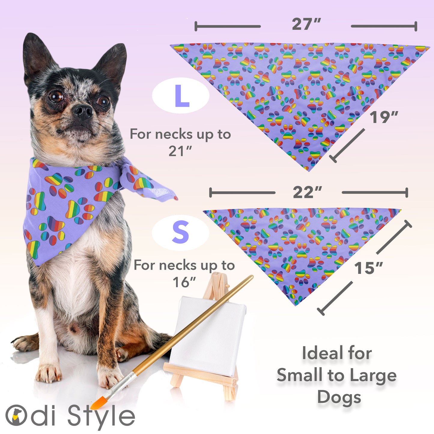 Odi Style Pride Dog Bandana - 2 Pack