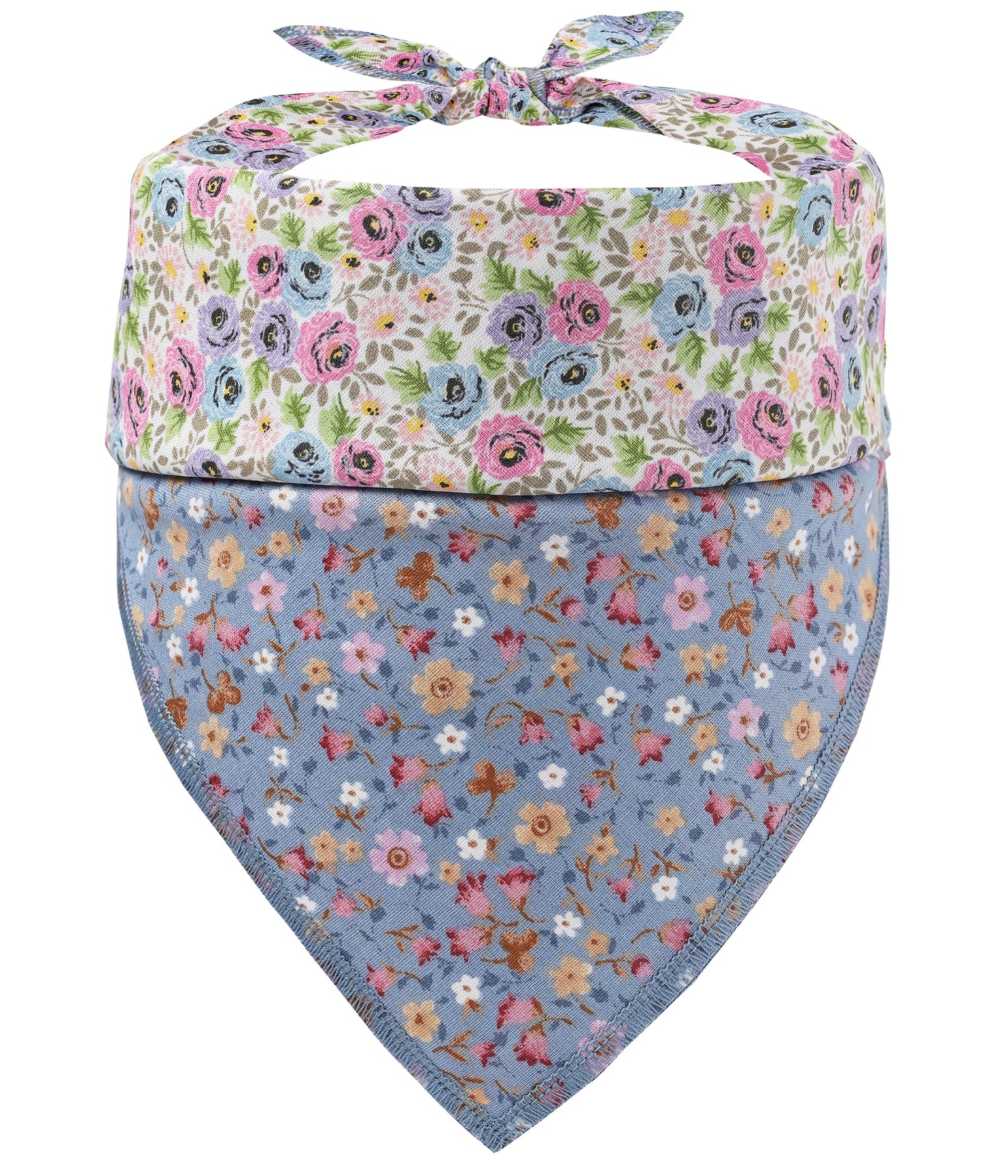 purple pink floral dog bandana for girl dogs