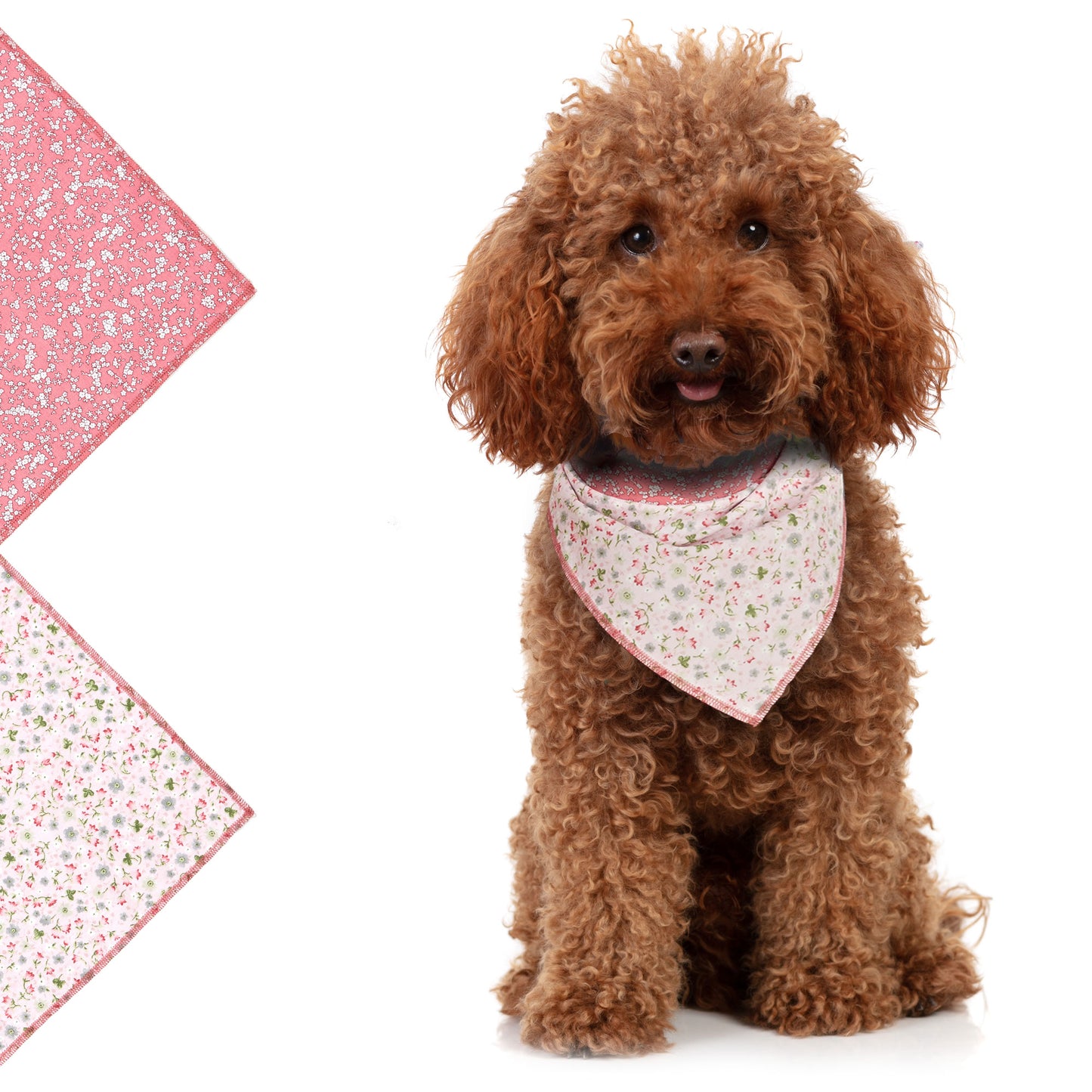 Pink Floral Dog Bandana