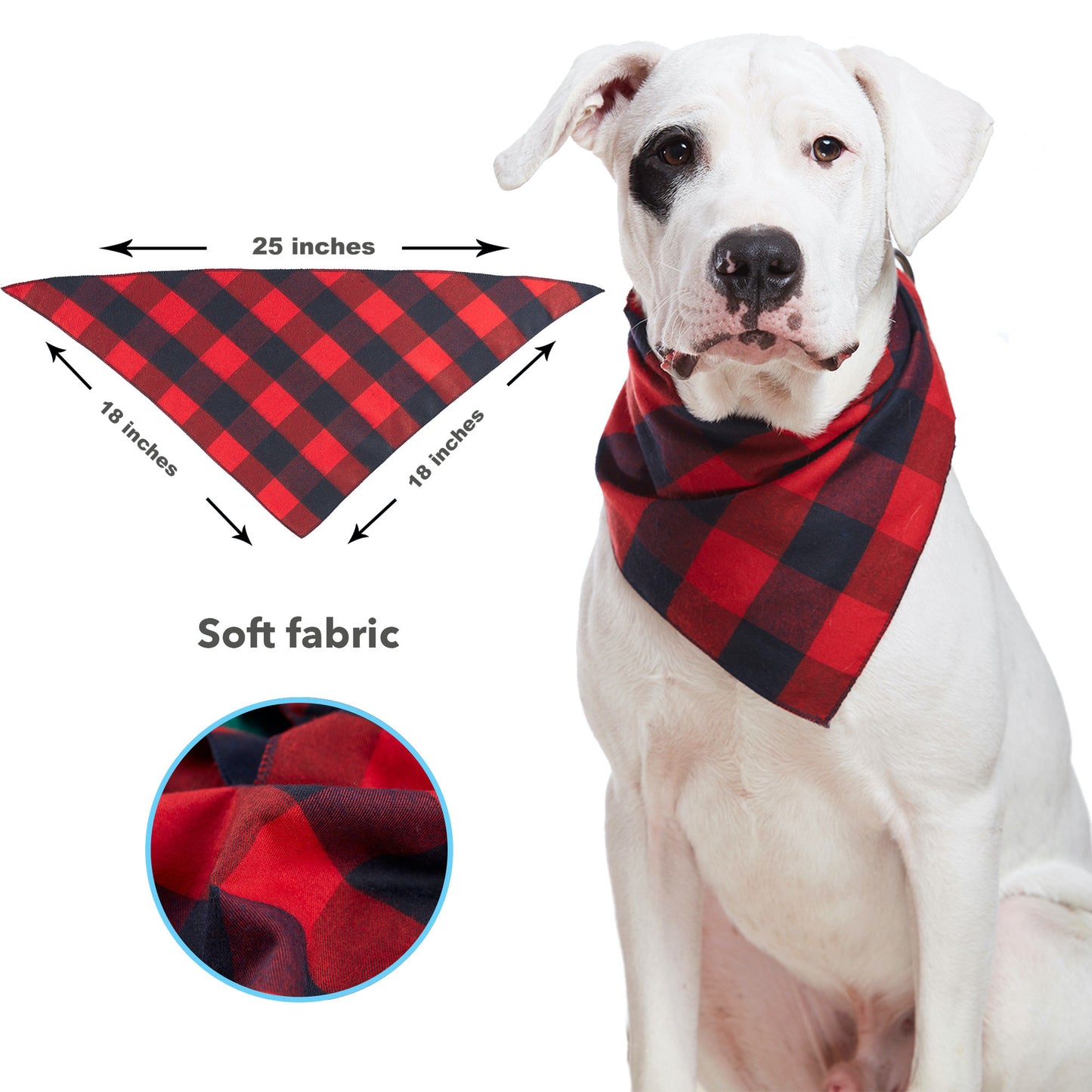 red dog bandana, buffalo plaid dog bandana, plaid dog bandana, dog scarf for large dog, dog scarf for medium dogs, dog bandana girl, dog bandana boy, christmas dog bandana