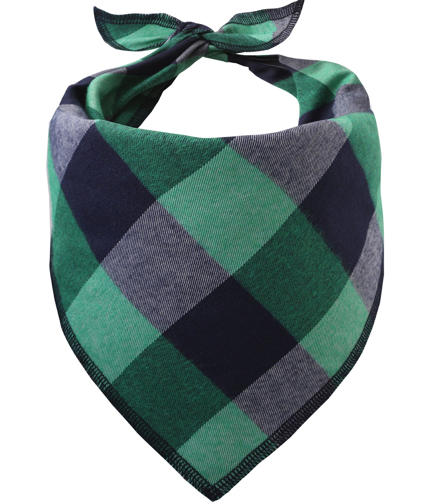 green buffalo plaid dog bandanas for small large dogs