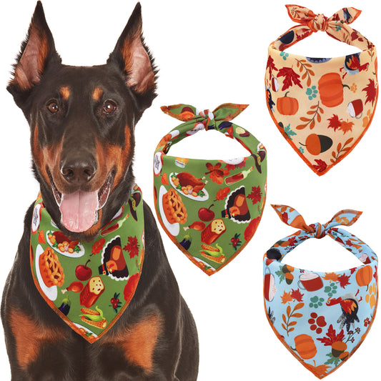 Thanksgiving Dog Bandanas - 2 Pack